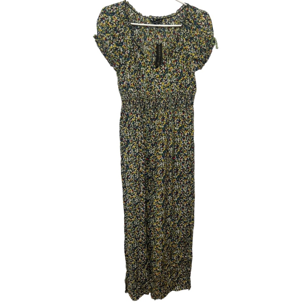 Chaudry KC Green Floral Jumpsuit